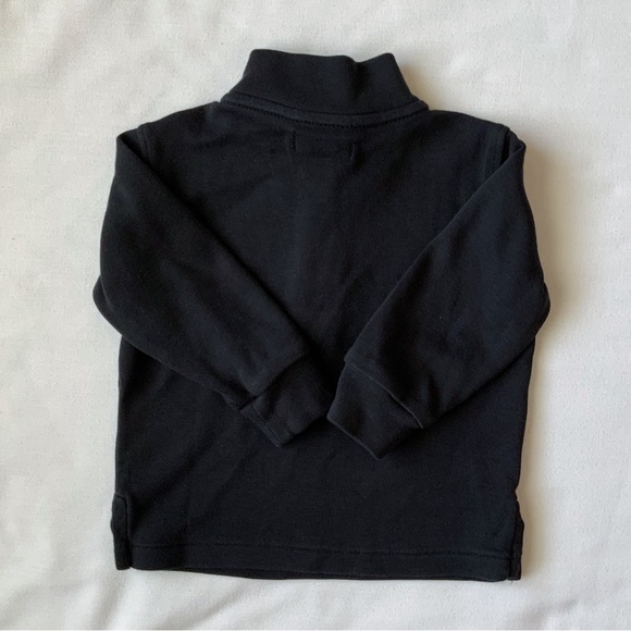 Polo Toddler Quarter Zip Pullover in Black Size 9 Months - Picture 2 of 5